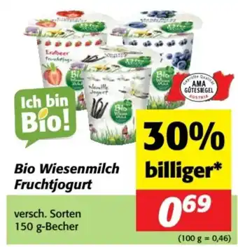 Nah&Frisch Bio Wiesenmilch Fruchtjogurt Angebot