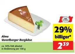 Nah&Frisch Alma Vorarlberger Bergkäse Angebot