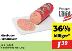 Nah&Frisch Wiesbauer Pikantwurst Angebot