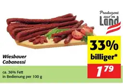 Nah&Frisch Wiesbauer Cabanossi Angebot