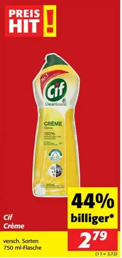 Nah&Frisch Cif Crème Angebot