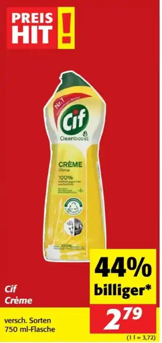 Nah&Frisch Cif Crème Angebot