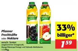 Nah&Frisch Pfanner Fruchtsäfte oder Nektare Angebot
