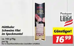 Nah&Frisch Hütthaler Schweine Filet im Speckmantel Angebot