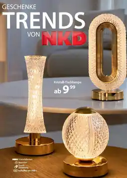 NKD Kristall-Tischlampe Angebot