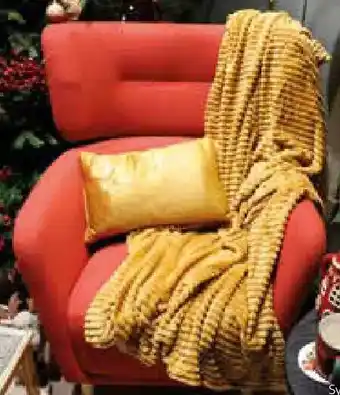 DECKE MARTHY gold/gelb-braun