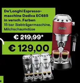 0815 De'longhi espressomaschine dedica ec685.r Angebot