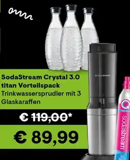 0815 Sodastream crystal 3.0 titan vorteilspack Angebot