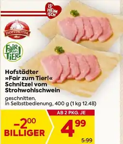 Billa Hofstädter >>Fair zum Tier!<< Schnitzel vom Strohwohlschwein Angebot