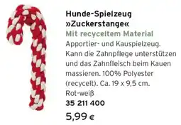 Tchibo Eduscho Hunde-Spielzeug Zuckerstange Angebot