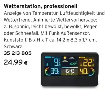 Tchibo Eduscho Wetterstation, professionell Angebot