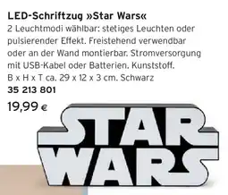 Tchibo Eduscho LED-Schriftzug Star Wars Angebot