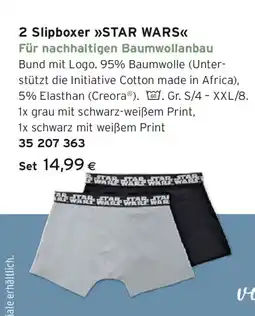 Tchibo Eduscho 2 Slipboxer STAR WARS Angebot