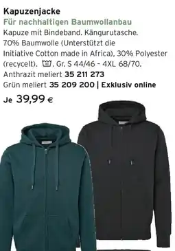 Tchibo Eduscho Kapuzenjacke Angebot