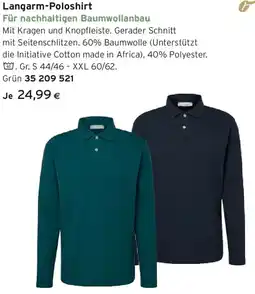 Tchibo Eduscho Langarm-Poloshirt Angebot
