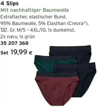 Tchibo Eduscho 4 Slips Angebot