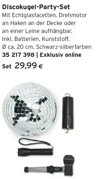 Tchibo Eduscho Discokugel-Party-Set Angebot