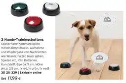 Tchibo Eduscho 3 Hunde-Trainingsbuttons Angebot