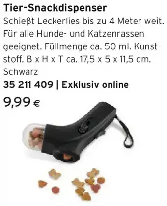 Tchibo Eduscho Tier-Snackdispenser Angebot