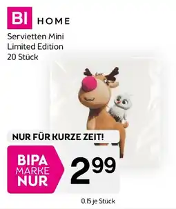 Bipa Servietten Mini Limited Edition 20 Stück Angebot