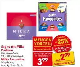 Interspar Sag es mit Milka Pralinen Angebot