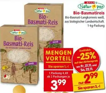 Interspar Bio-Basmatireis Angebot