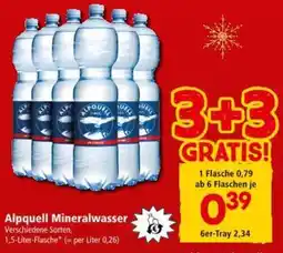 Interspar Alpquell Mineralwasser Angebot