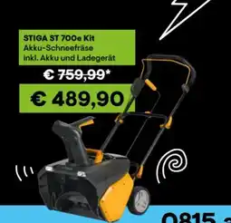0815 Stiga Akku-Schneefräse ST 700e Kit Angebot