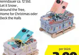 Hofer Home Creation Schlitten Kerzen Angebot