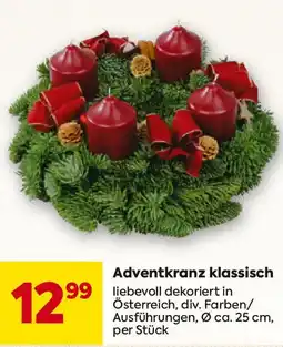 Billa Adventkranz klassisch Angebot
