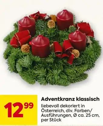 Billa Adventkranz klassisch Angebot