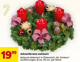 Billa Adventkranz exklusiv Angebot