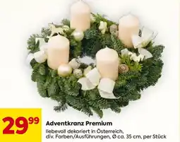 Billa Adventkranz Premium Angebot