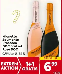 Billa Mionetto Spumante Prosecco DOC Brut od. Rosé DOC Angebot