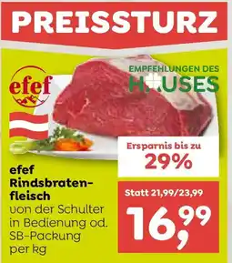 ADEG efef Rindsbraten- fleisch Angebot