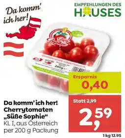 ADEG Da komm'ich her! cherrytomaten ,,süße sophie Angebot