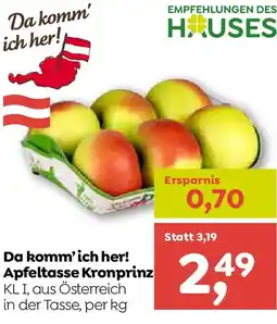 ADEG Da komm'ich her! Apfeltasse Kronprinz Angebot
