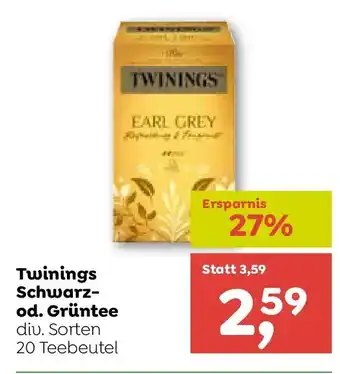ADEG Twinings Schwarz- od. Grüntee Angebot