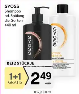 Bipa SYOSS Shampoo od. Spülung Angebot