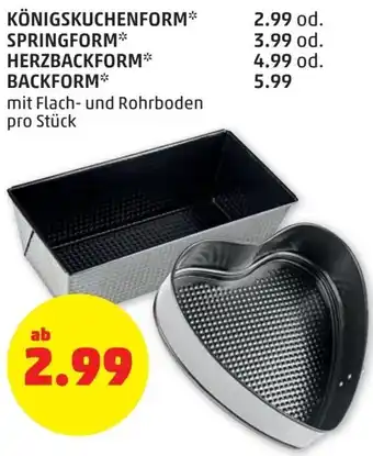 PENNY Königskuchenform Springform Herzbackform Angebot