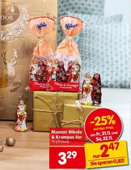 Interspar Manner Nikolo & Krampus 4er Angebot