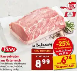 Interspar Karreebraten aus Österreich Angebot