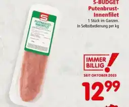 Interspar S-BUDGET Putenbrust- Innenfilet Angebot