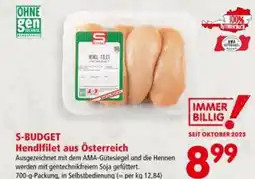Interspar S-BUDGET Hendlfilet aus Österreich Angebot