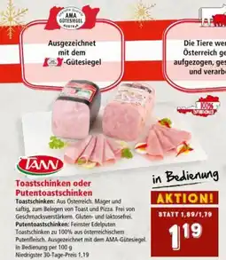 Interspar Toastschinken oder -Gütesiegel Angebot