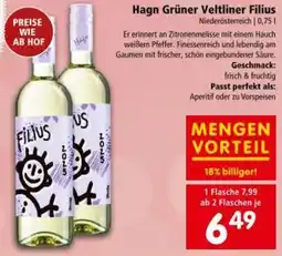 Interspar Hagn Grüner Veltliner Filius Angebot