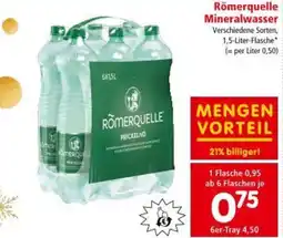Interspar Römerquelle Mineralwasser Angebot