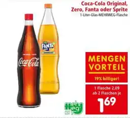 Interspar Coca-Cola Original, Zero, Fanta oder Sprite Angebot