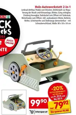 Interspar Holz-Autowerkstatt 2-in-1 Angebot