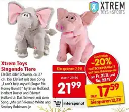 Interspar Xtrem Toys Singende Tiere Angebot